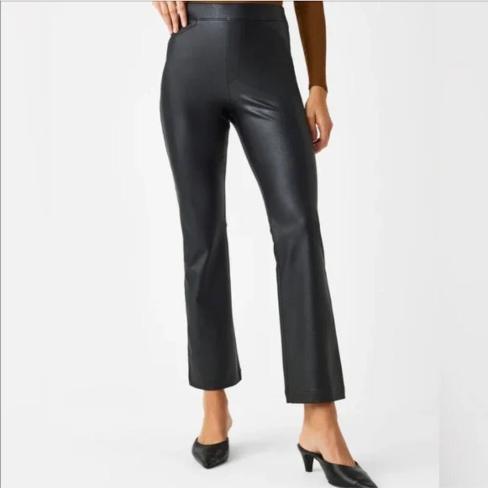 Spanx Leather-like Kick Flare Pant